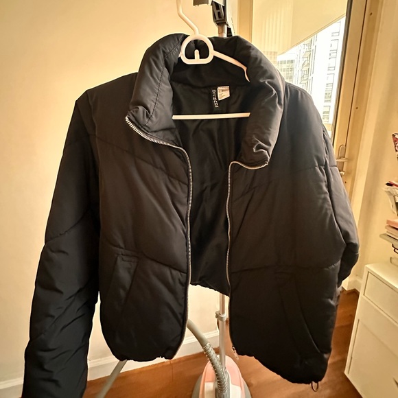 H&M Jackets & Coats Hm Winter Black Jacket Poshmark
